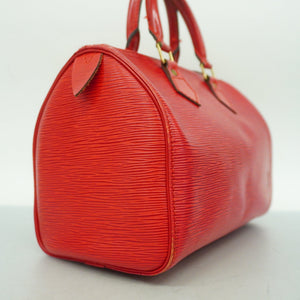 Louis VuittonAuth Epi Women's HandBag Castilian Red