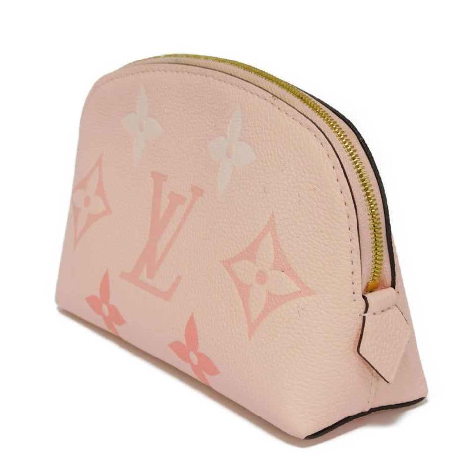Louis Vuitton Pouch Pochette Cosmetic LV Logo Pink Monogram Empreinte by the Pool Boutonde Rose Women's Clutch