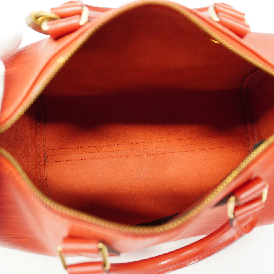 Louis VuittonAuth Epi Women's Handbag Castilian Red