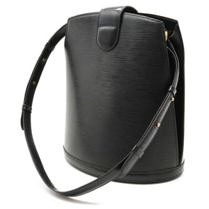 Louis Vuitton Epi Cluny Shoulder Bag Leather Noir Black