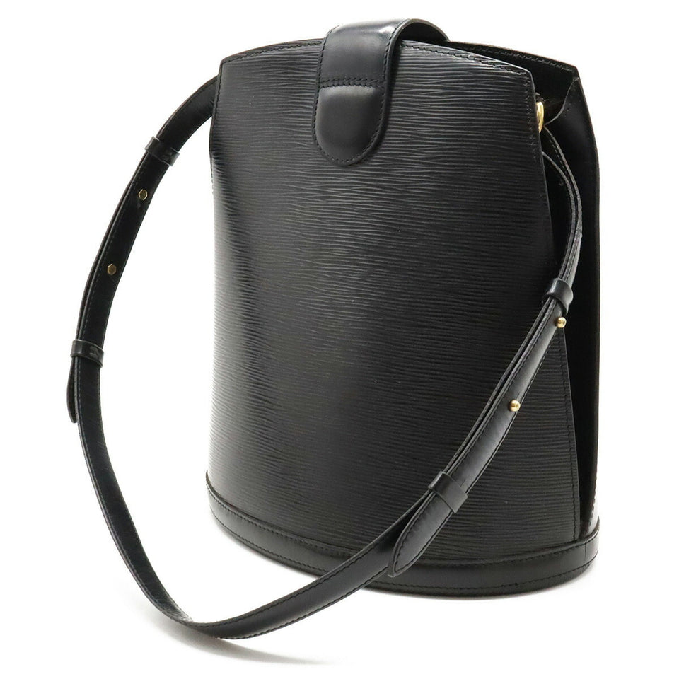 Louis Vuitton Epi Cluny Shoulder Bag Leather Noir Black