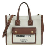 Burberry Brown Cotton Leather Shoulder Bag ( )