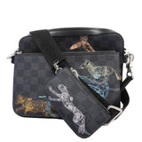 Louis VuittonAuth Damier Graphite Trio Messenger Men's Shoulder Bag