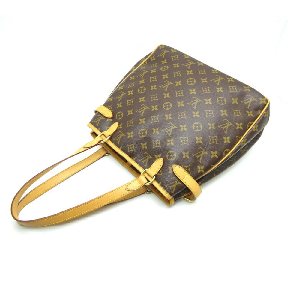 Louis Vuitton Batignolles Vertical Women's Shoulder Bag Monogram Brown