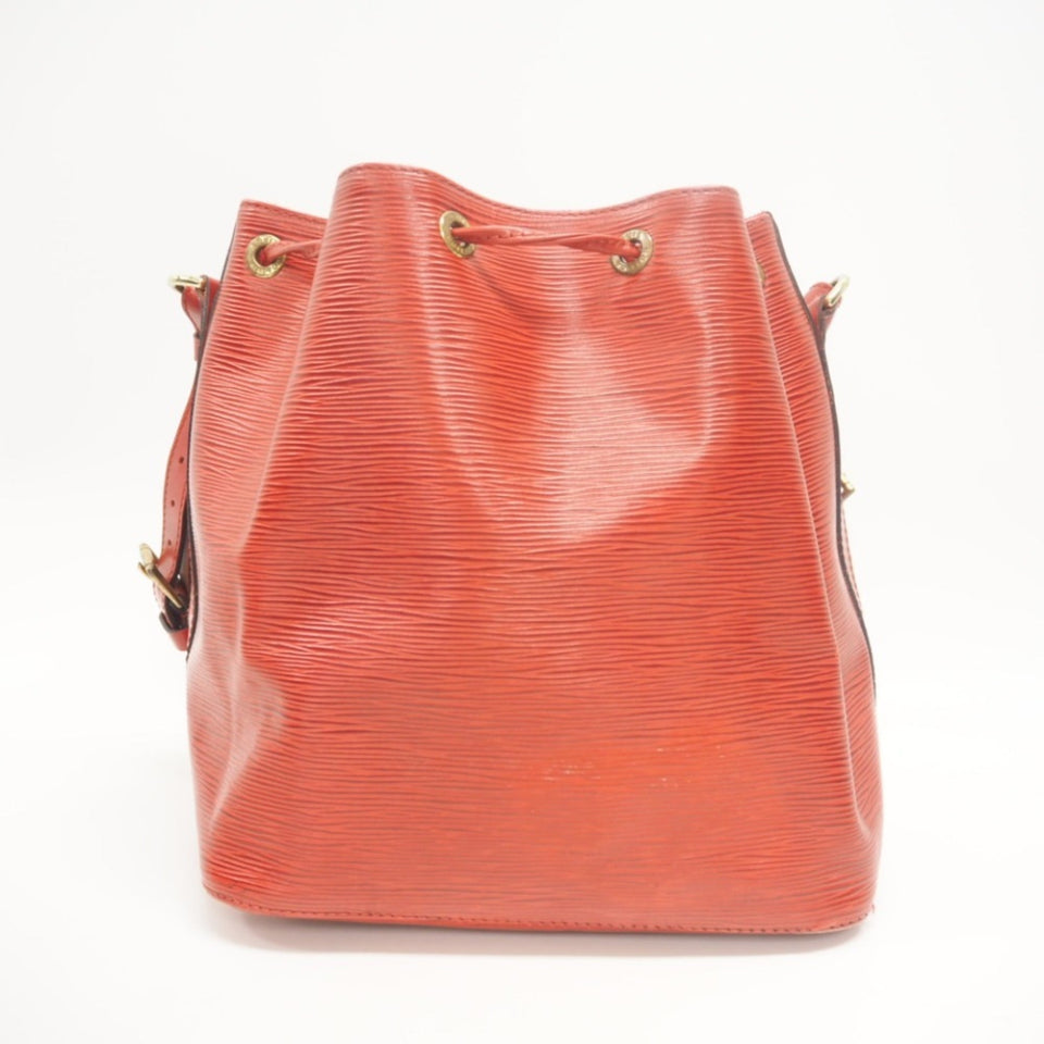 Louis Vuitton Petit Noe One Shoulder Bag Epi Red Ladies