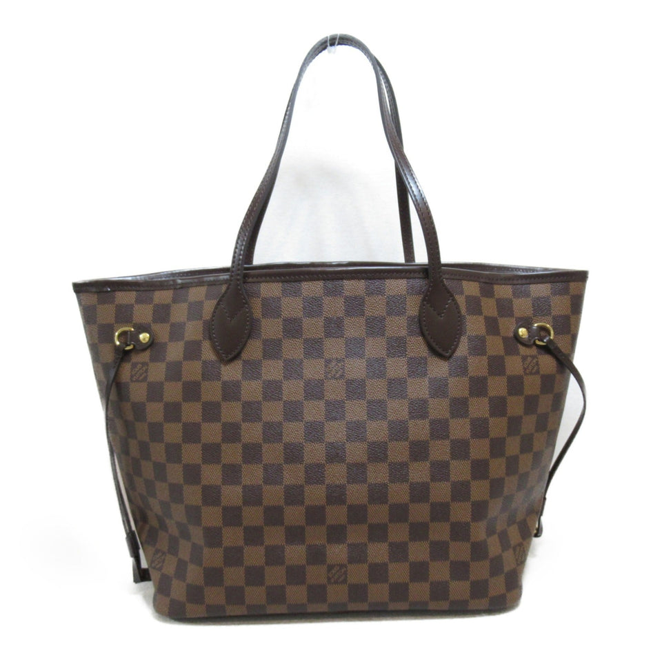 Louis Vuitton Neverfull MM Tote Bag Brown Damier PVC coated canvas