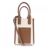 Burberry Brown White Handbag ( )