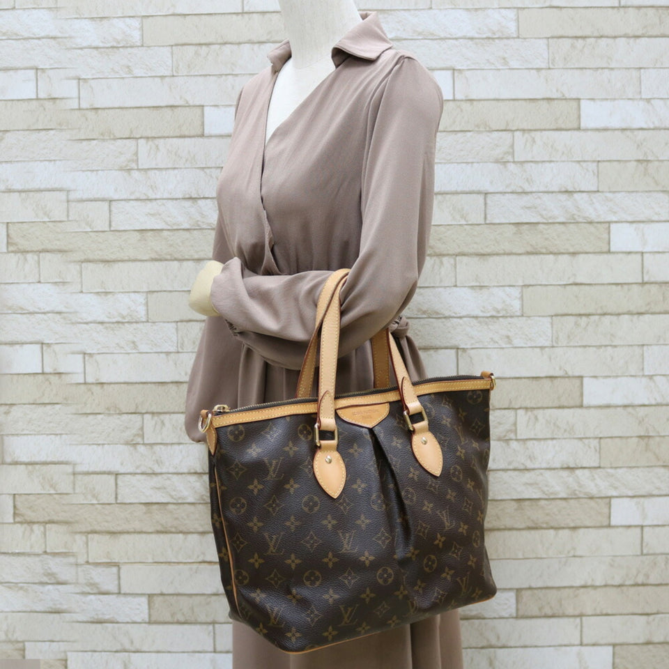 Louis Vuitton Handbag Monogram 2way Palermo PM Brown Women's Canvas