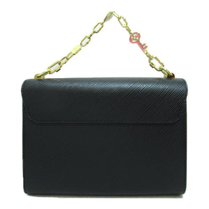 Louis Vuitton Twisted MM Shoulder Bag Black Black Epi leather