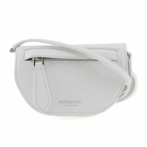 Burberry White Leather Shoulder Bag ( )