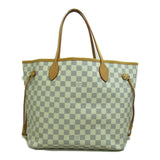 Louis Vuitton Neverfull MM Ivory Damier Azur PVC coated canvas Tote