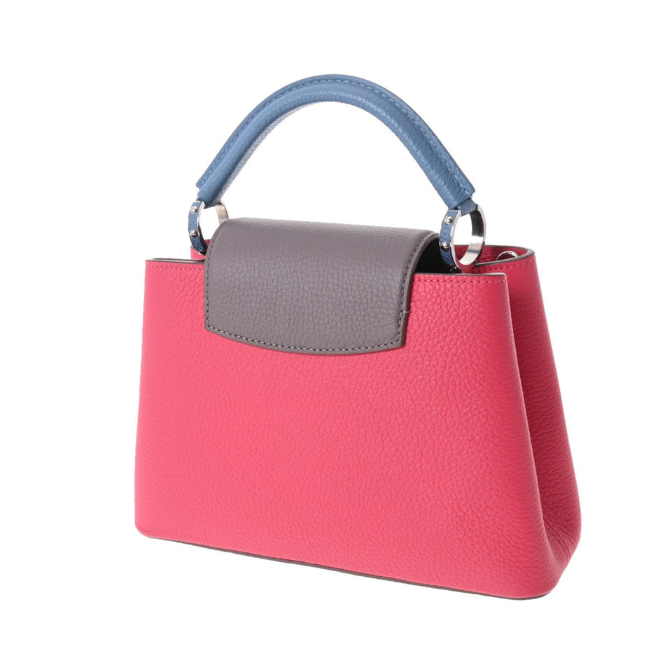 Louis Vuitton Capucines BB Fuchsia Ciel Ladies Canvas Leather Handbag