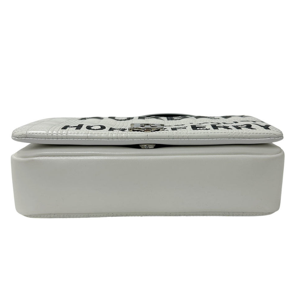 Burberry White Leather Pvc Shoulder Bag ( )