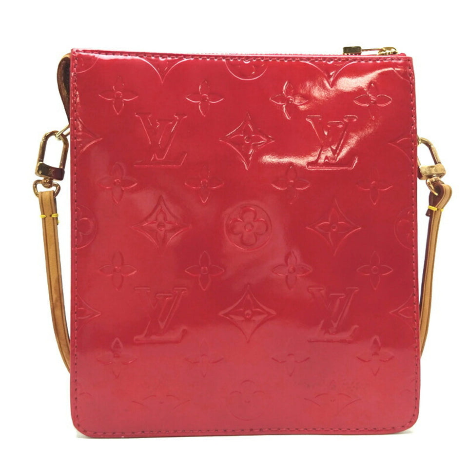 Louis Vuitton Mott *There is a crack on the strap Women's shoulder Bag [] Vernis Rouge [Red]