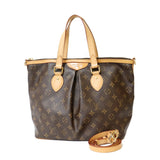 Louis Vuitton Handbag Monogram 2way Palermo PM Brown Women's Canvas