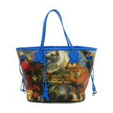 Louis Vuitton Rubens Neverfull MM Tote Bag Blue PVC coated canvas Masters collection