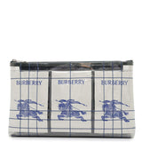Burberry Clear White Vinyl Clutch Bag ( )