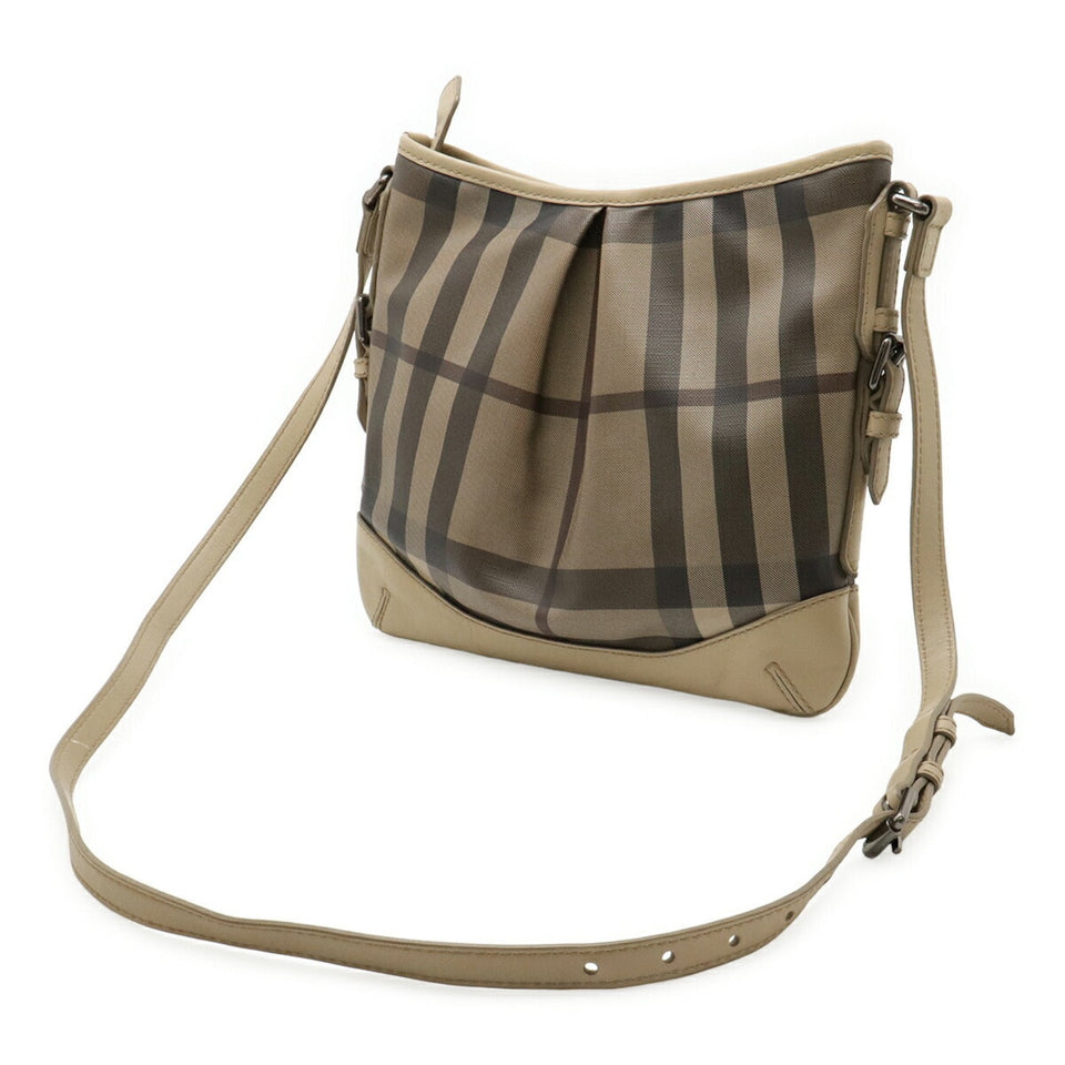 Burberry Grayish Multi-Color Pvc Leather Shoulder Bag ( )