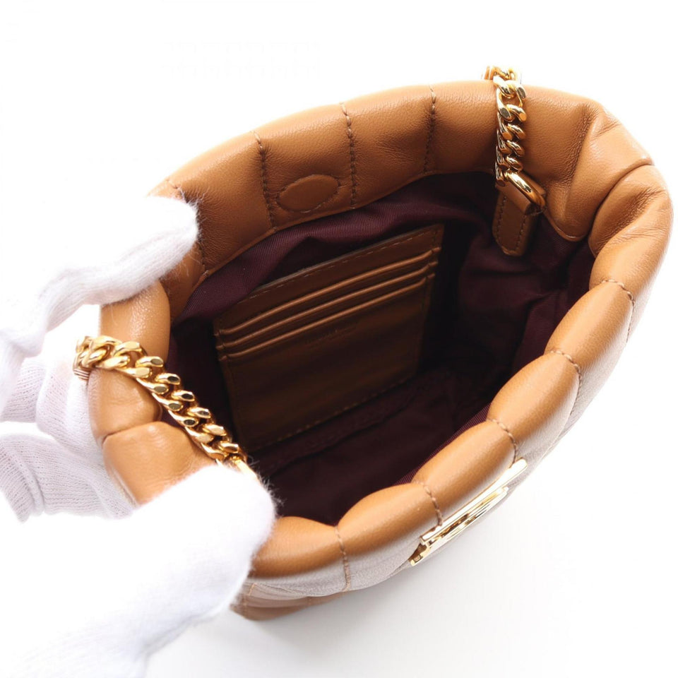 Burberry Brown Leather Shoulder Bag ( )