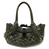 Burberry Brown Leather Tote Bag ( )