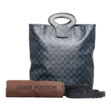 Louis Vuitton Damier Cobalt Tote NS Handbag Shoulder Bag Navy PVC Leather Women's