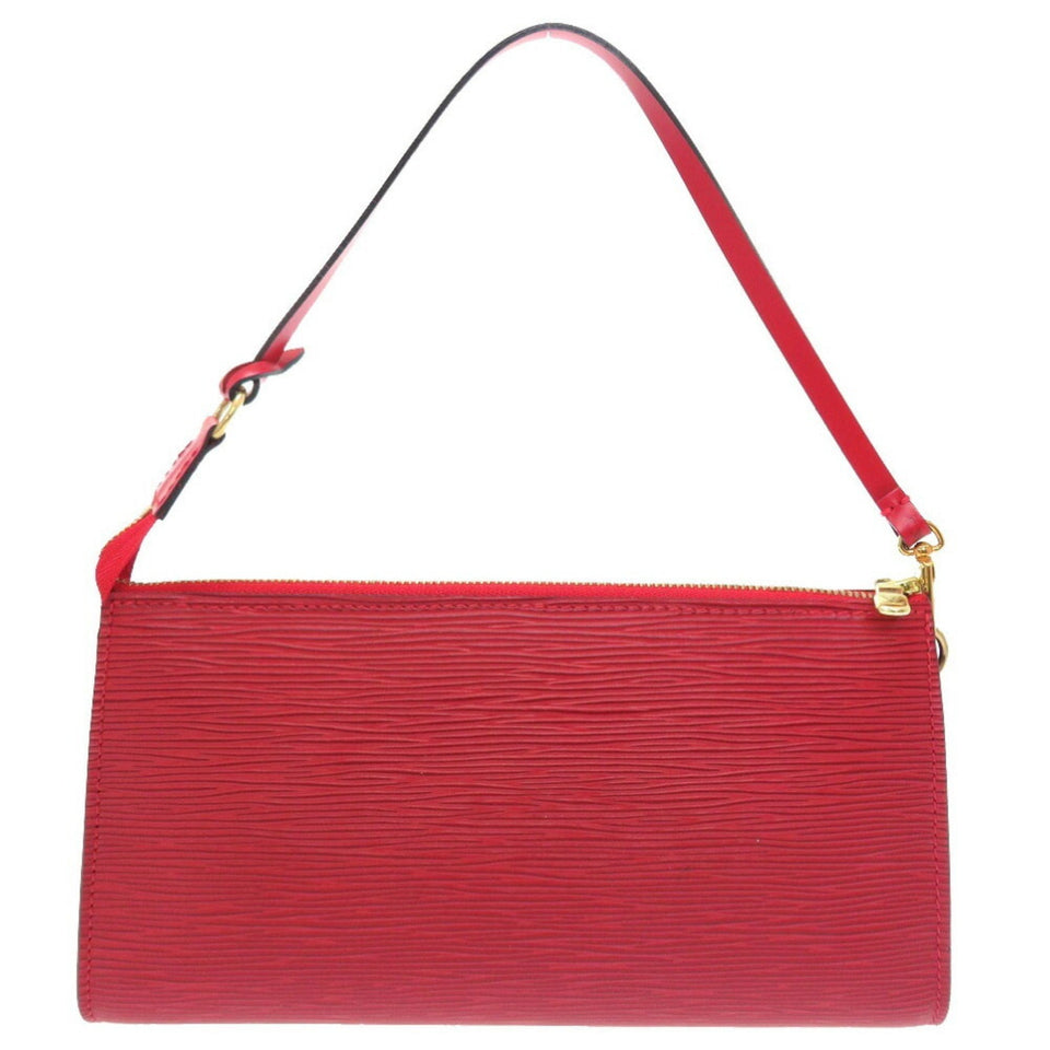 Louis Vuitton Epi Pochette Accessory Red Handbag 0193 Louis Vuitton