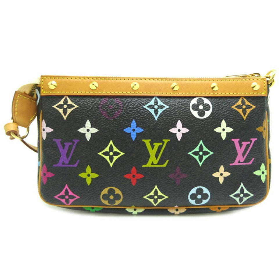 Louis Vuitton Pochette Accessory Women's Pouch Monogram Multicolor Noir [Black] Clutch