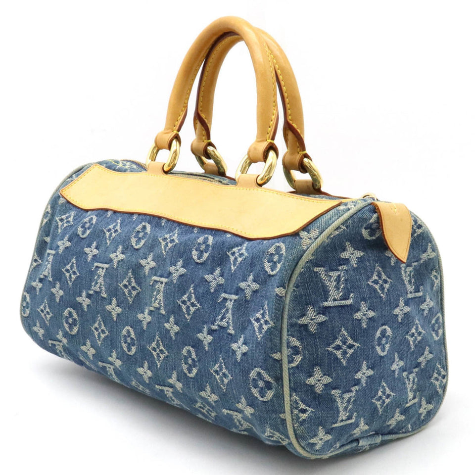Louis Vuitton Monogram Neo Handbag Boston Bag Blue