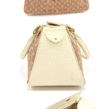 Louis Vuitton Handbag Monogram Mini Run Trapeze PM Camel Canvas Leather Ladies