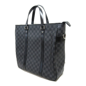 Louis Vuitton Tadao PM business bag Tote Bag Gray Damier graphite PVC coated canvas
