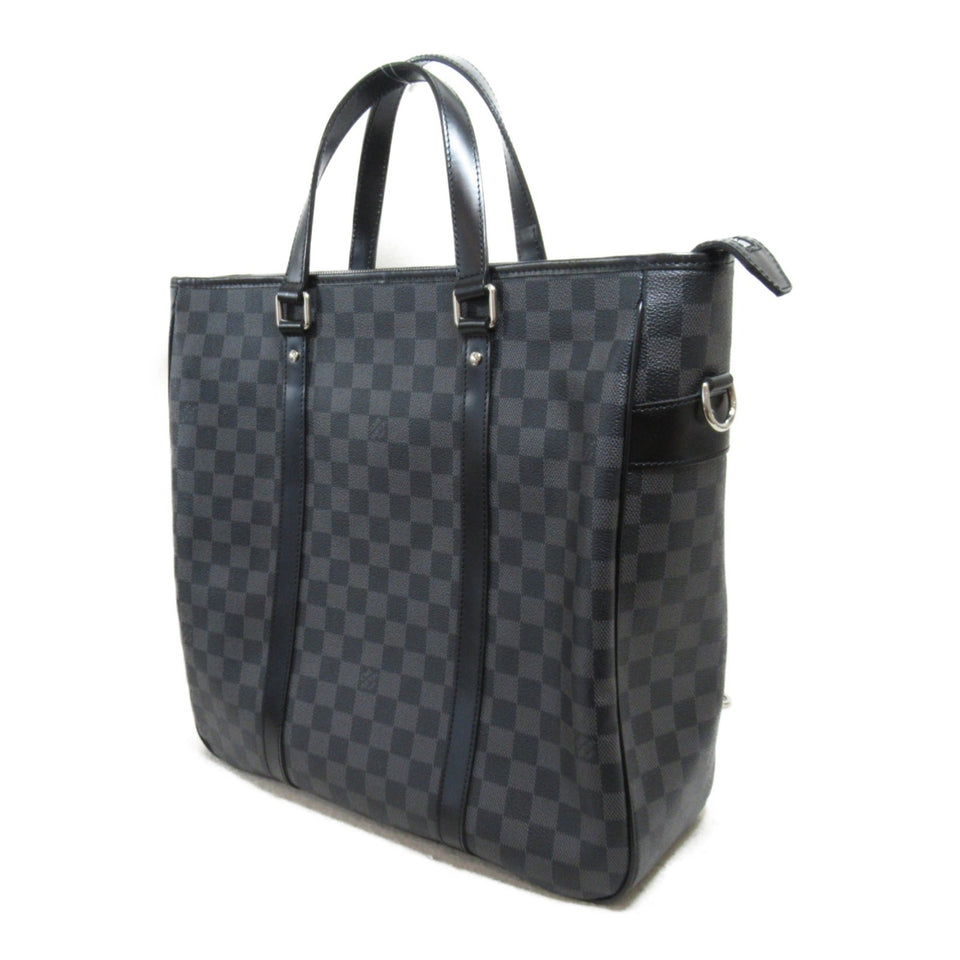 Louis Vuitton Tadao PM business bag Tote Bag Gray Damier graphite PVC coated canvas