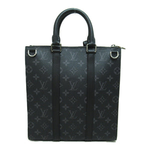 Louis Vuitton Sac Plat/Cross Shoulder Bag Black Monogram eclipse PVC coated canvas