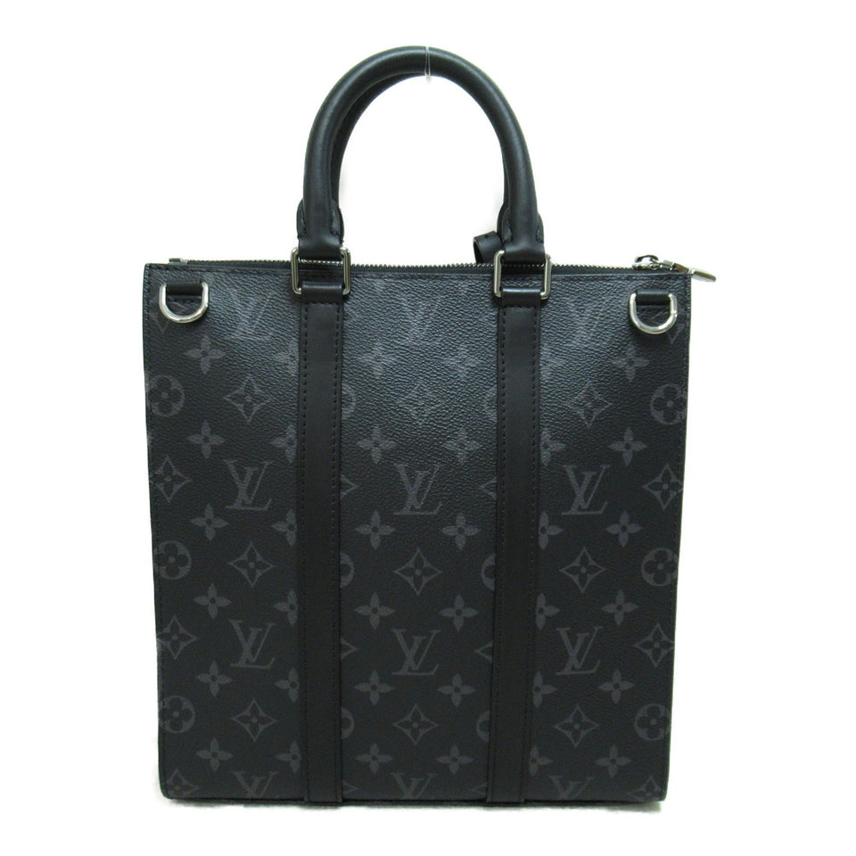 Louis Vuitton Sac Plat/Cross Shoulder Bag Black Monogram eclipse PVC coated canvas
