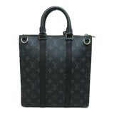 Louis Vuitton Sac Plat/Cross Shoulder Bag Black Monogram eclipse PVC coated canvas