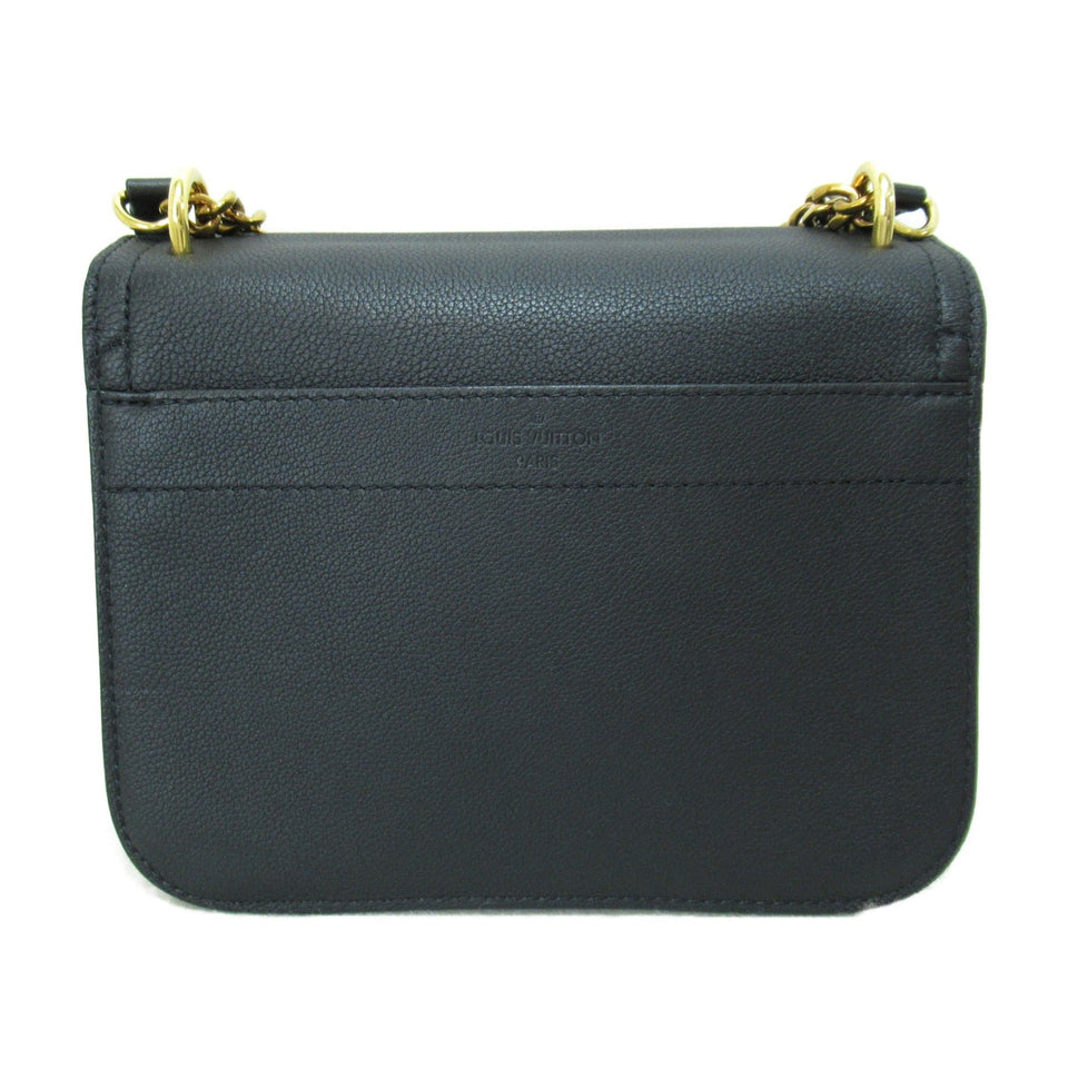 Louis Vuitton Rock Me Chain Shoulder Bag Black Black Calfskin Calfskin [cowhide]