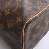 Louis Vuitton Monogram Handbag Boston Bag Brown Women's