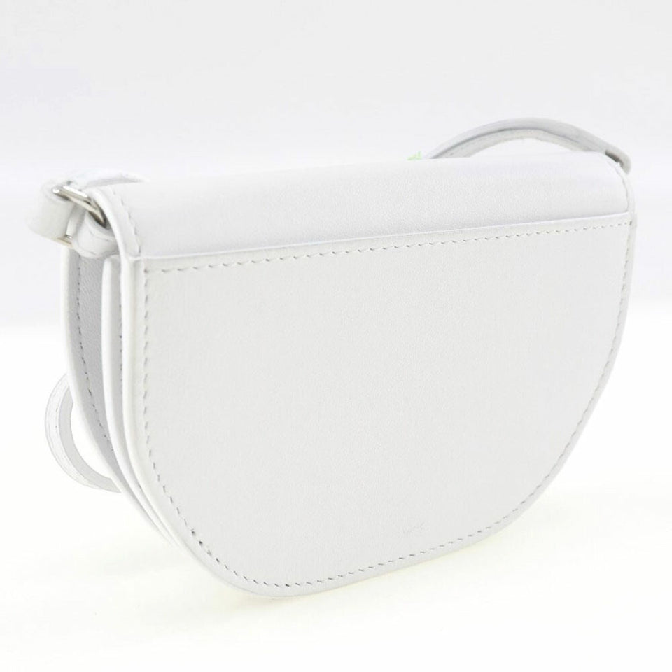 Burberry White Leather Shoulder Bag ( )