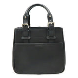 Burberry Black Leather Handbag Tote Bag ( )