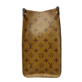 Louis Vuitton On the Go MM Giant Monogram Reverse Tote Bag HandBag Shoulder Women Men