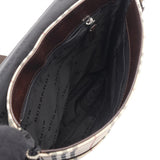 Burberry Beige Multi-Color Canvas Leather Shoulder Bag ( )