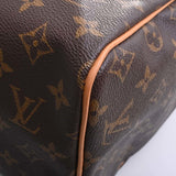Louis Vuitton Monogram Handbag Boston Bag Brown Women's