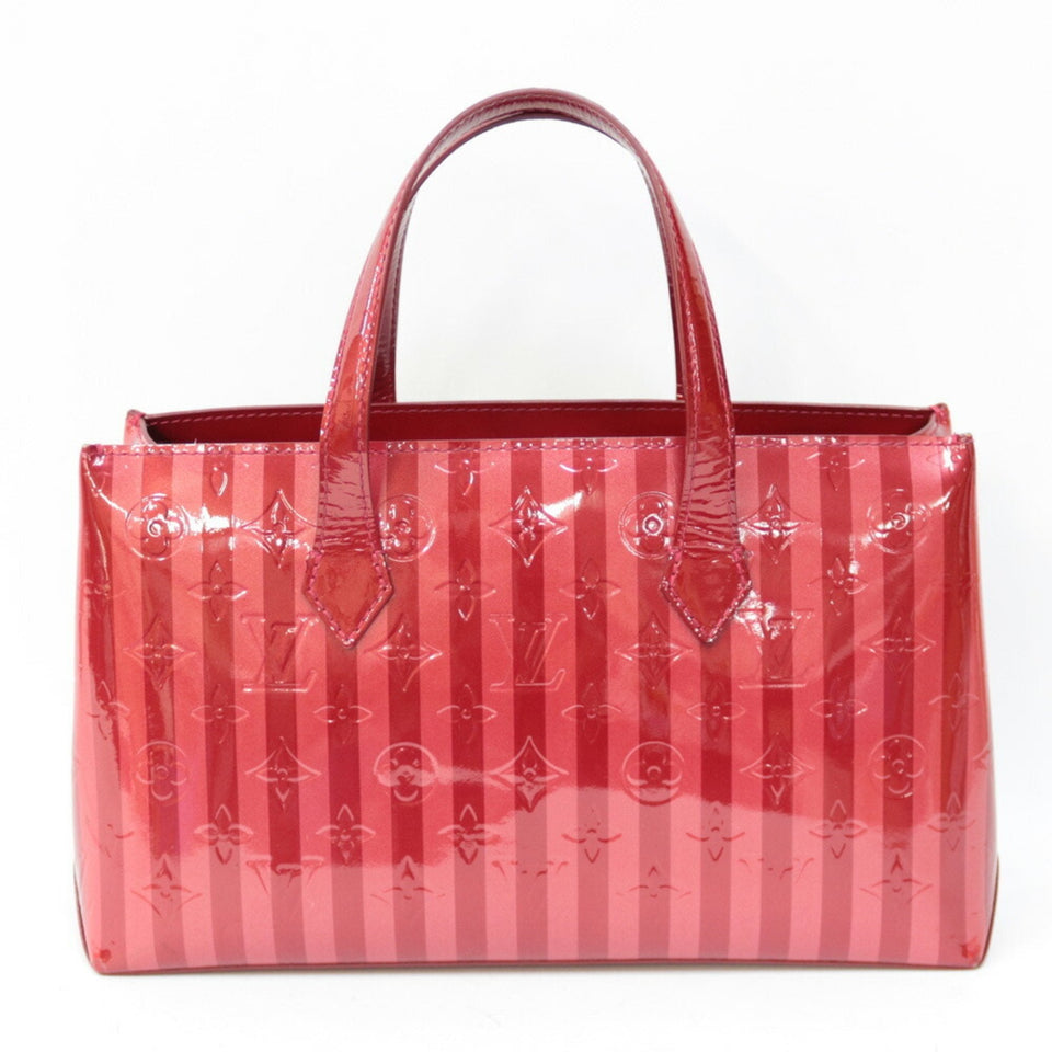 Louis Vuitton Handbag Monogram Verni Wilshire PM Rayur Pomme d'Amour Ladies