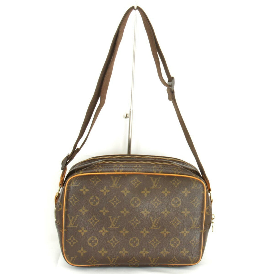 Louis Vuitton Reporter PM Shoulder Bag Monogram Canvas Women's
