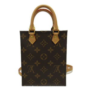 Louis Vuitton Petit Sac Plat Shoulder Bag Brown Monogram PVC coated canvas