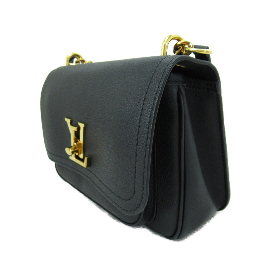 Louis Vuitton Rock Me Chain Shoulder Bag Black Black Calfskin Calfskin [cowhide]