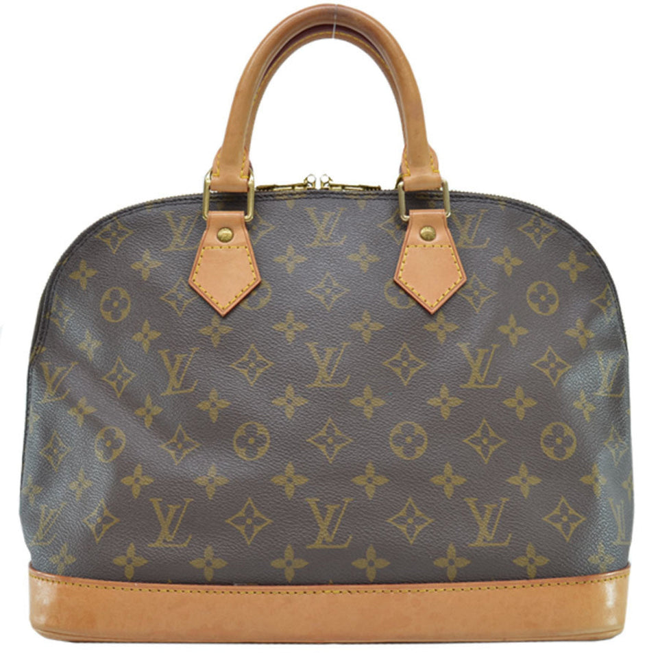 Louis Vuitton Bag Monogram Alma Brown Canvas Handbag Ladies
