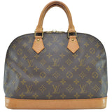 Louis Vuitton Bag Monogram Alma Brown Canvas Handbag Ladies