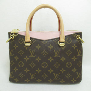 Louis Vuitton Palas BB 2way Shoulder Bag Brown Rose poodle Monogram PVC coated canvas