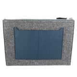 Hermes Clutch bag Felt leather gray To Doo 29