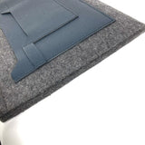 Hermes Clutch bag Felt leather gray To Doo 29
